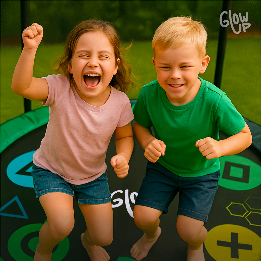 Cama Elástica 3,05 mt 10ft Glowup Malla y Escalera Edición Exclusiva F