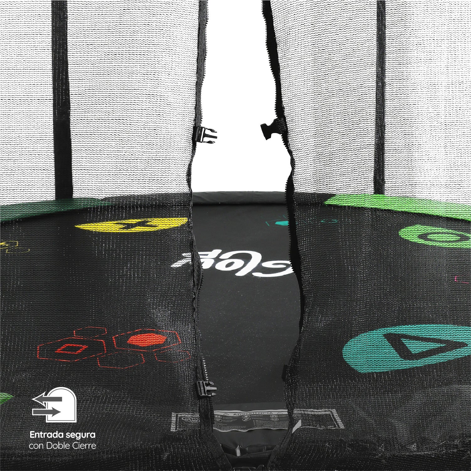 Cama Elástica 3,05 mt 10ft Glowup Malla y Escalera Edición Exclusiva F