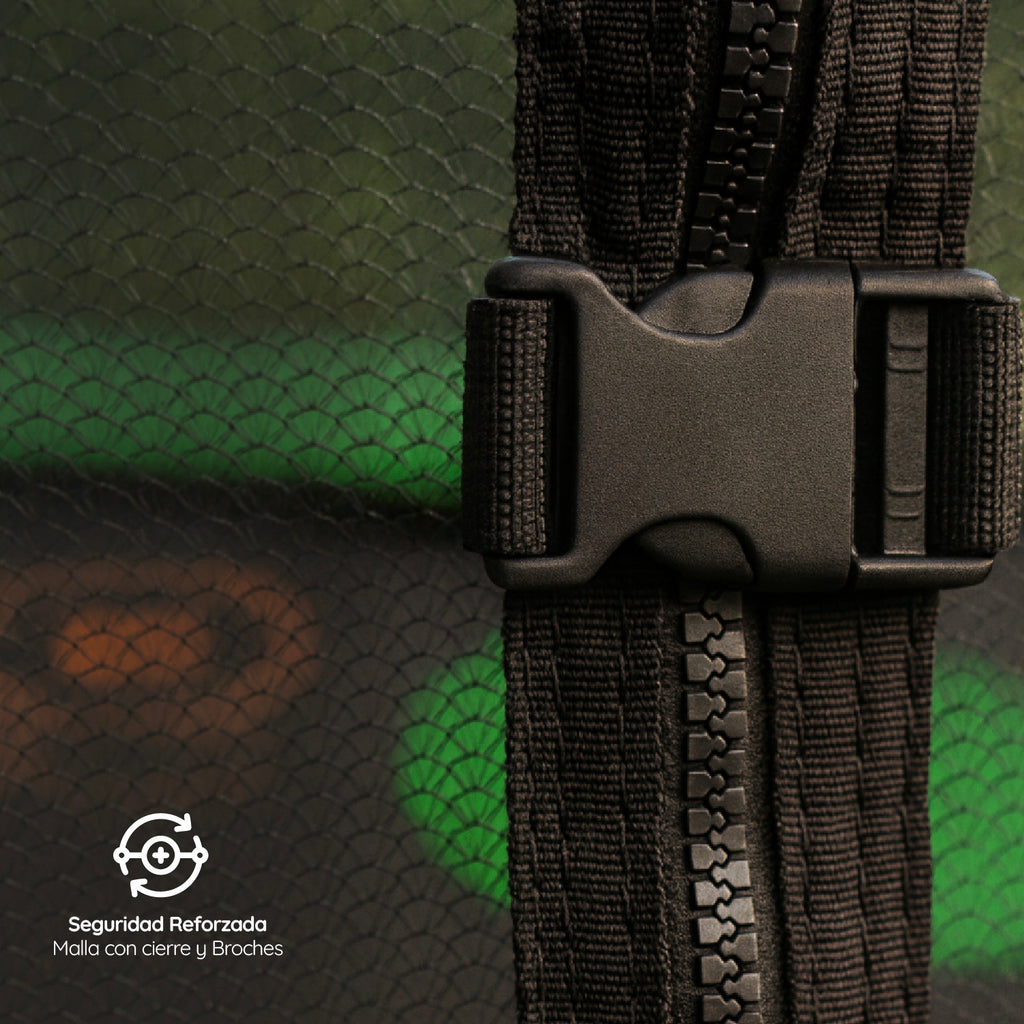 Cama Elástica 3,05 mt 10ft Glowup Malla y Escalera Edición Exclusiva F