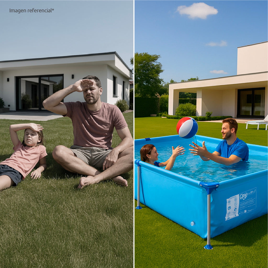 Piscina Estructural 1287 Lts 228X159X42 cm Glowup