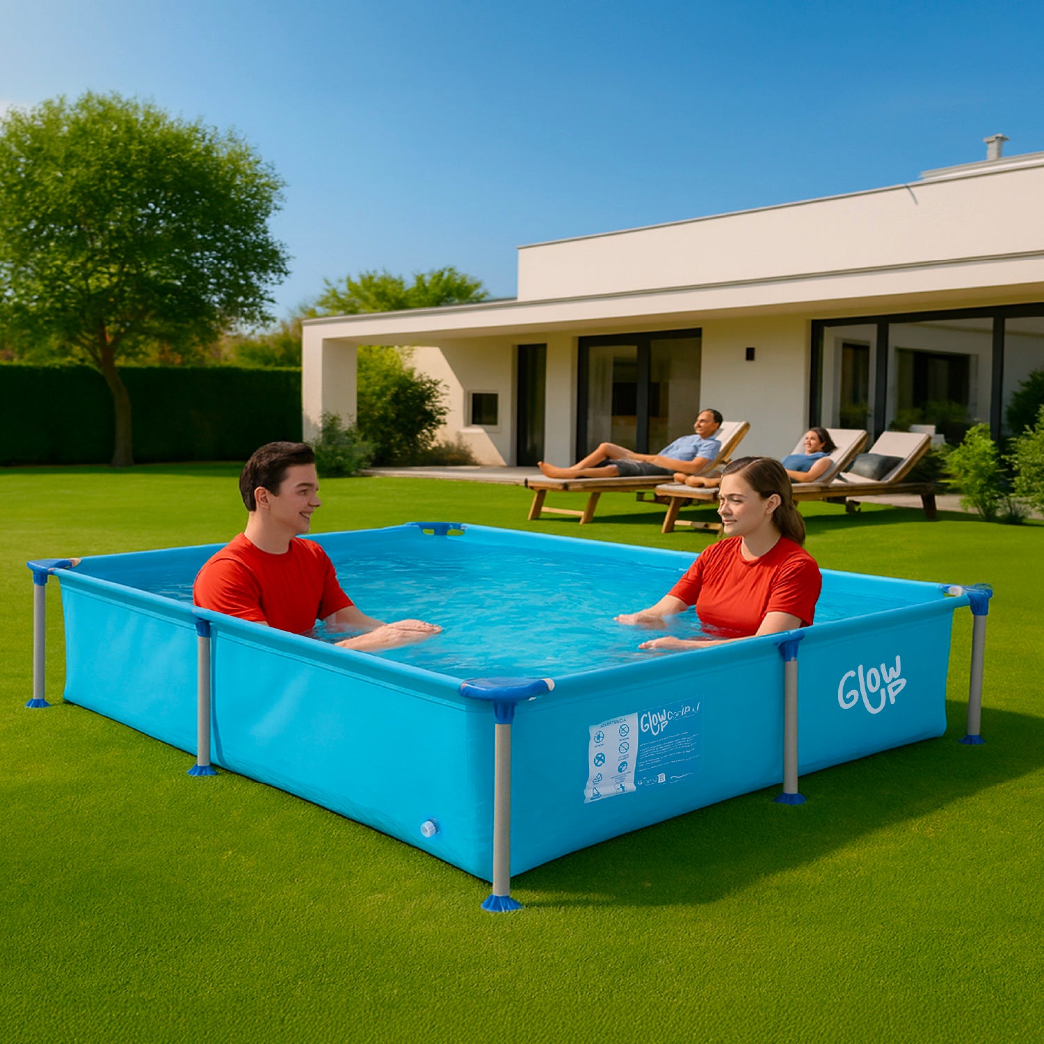 Piscina Estructural 2612 Litros Glowup 260X160X65 CM