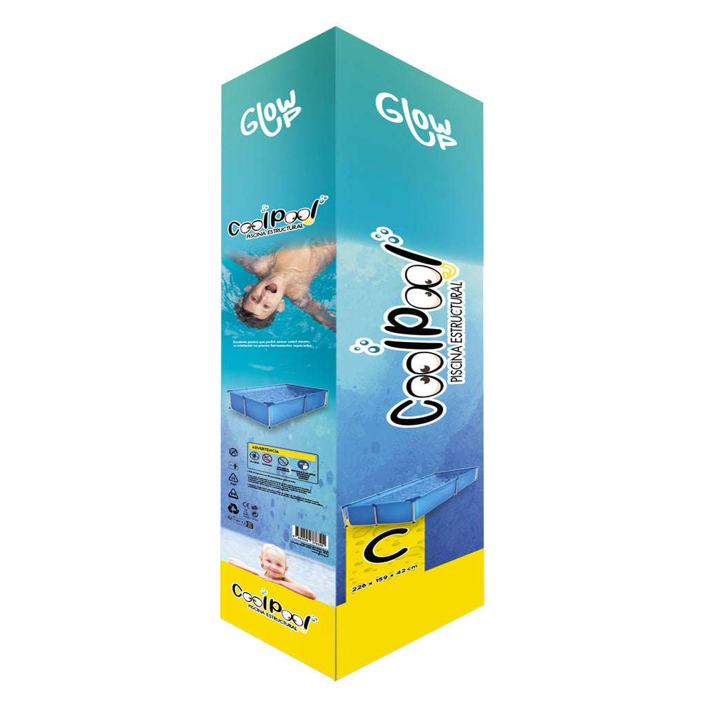 Piscina Estructural 2612 Litros Glowup 260X160X65 CM