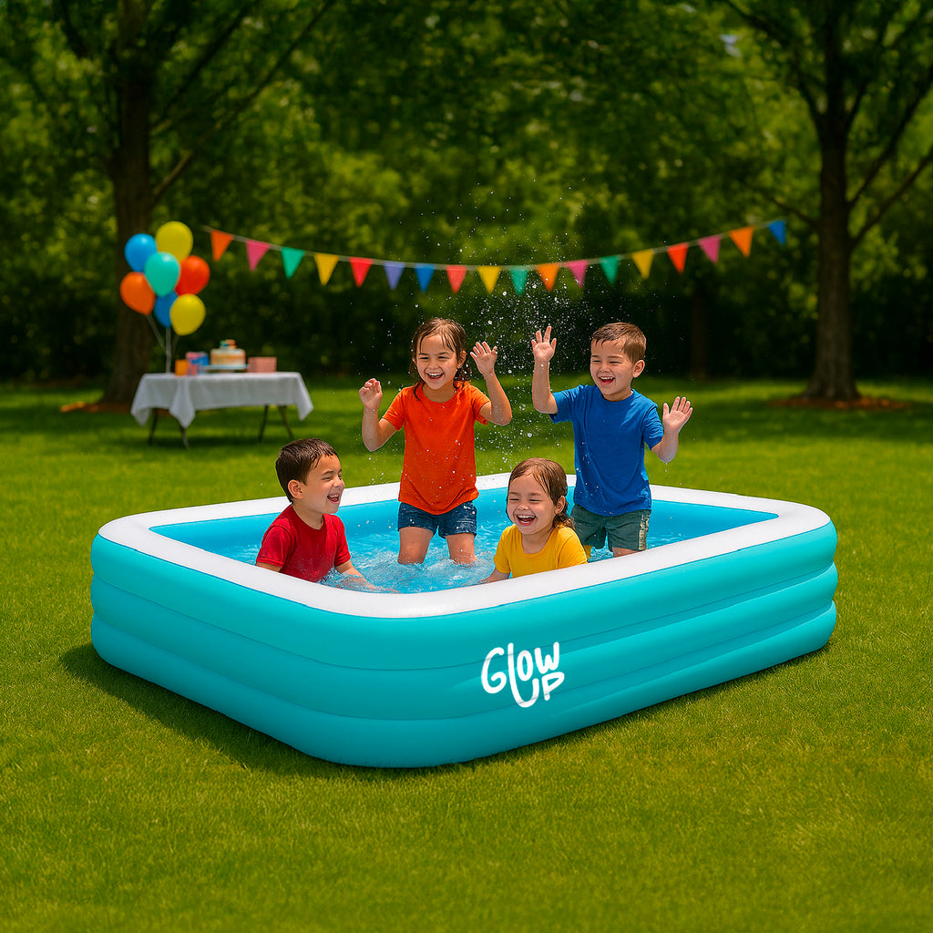 Piscina Inflable 150x105x50 cm con Inflador GlowUp