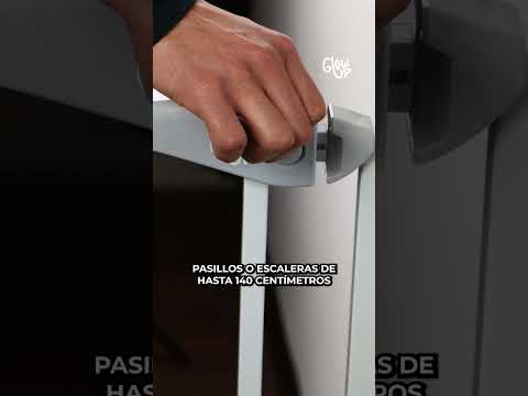 Reja de Seguridad escalera puerta bebés y mascotas café
