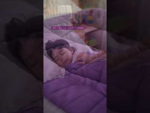 Manta De Gravedad niños Violeta 3,2 kg 152x102 cm Trastorno Sueño
