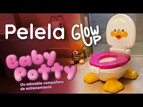 Pelela Patito Baby Potty 3 en 1 Rosada GlowUp 18 a 36 meses