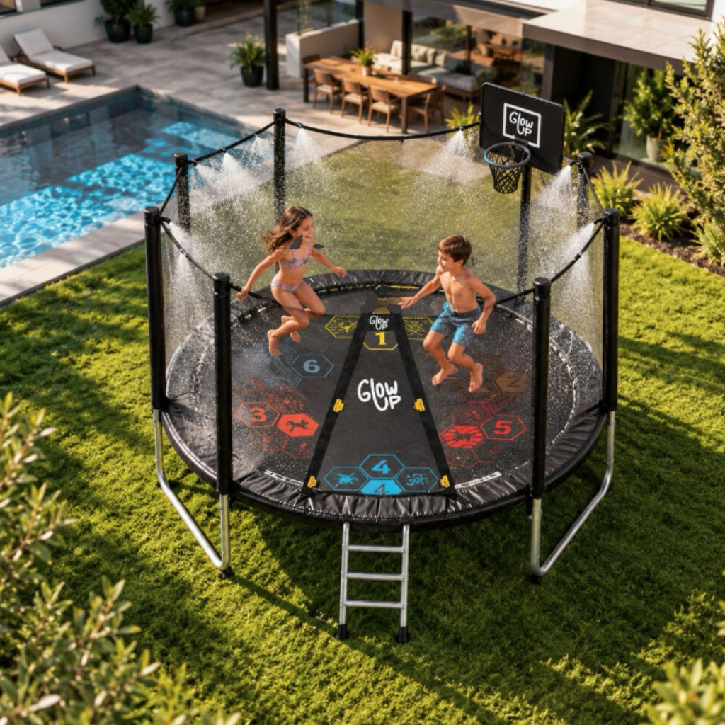 Cama elástica 6ft 1,83mt edición ltda con Juegos agua GlowUp